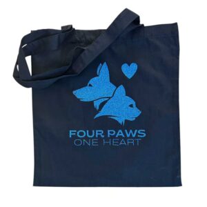 Four Paws One Heart Tote - Black